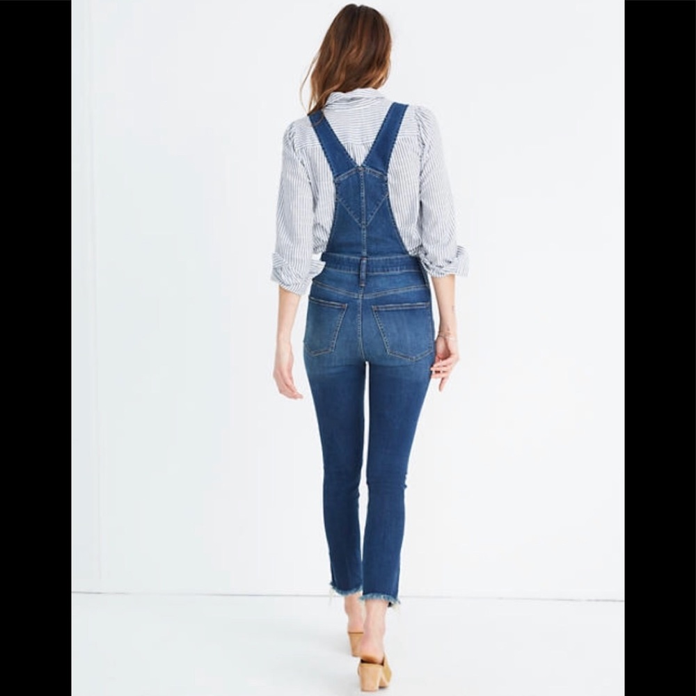 NWT Madewell Skinny Leggings Denim Overalls - Picture 3 of 5